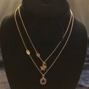 Juicy Couture Double Strand Gold Necklace NWOT